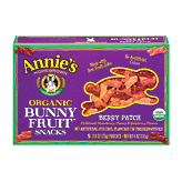 Annie's Organic Bunny Fruit; berry patch fruit snacks, 5 pouches Full-Size Picture